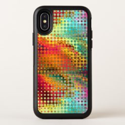 Colorful Liquid Mirco Dots Abstract Pattern OtterBox Symmetry iPhone X Case