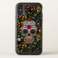 Colorful Retro Flowers Sugar Skull Speck iPhone X Case