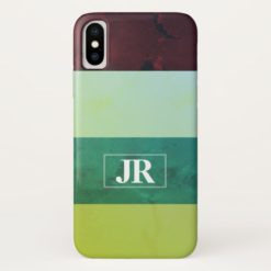 Colorful stripe wrap iPhone x Case