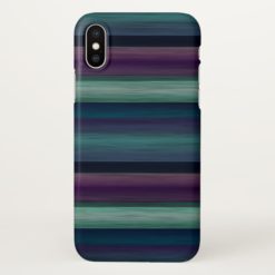 Cool Artistic Geometric Watercolor Stripes Pattern iPhone X Case