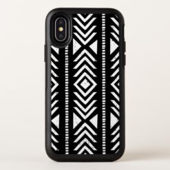 Cool Black and White Tribal Pattern OtterBox Symmetry iPhone X Case