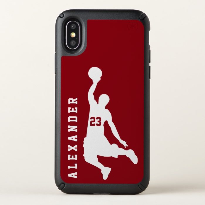 Cool New Sports Red Basketball Player Name Speck iPhone X Case