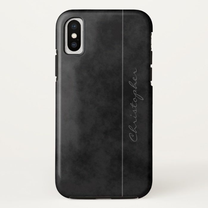 Cool Signature Mottled Black on iPhone X iPhone X Case