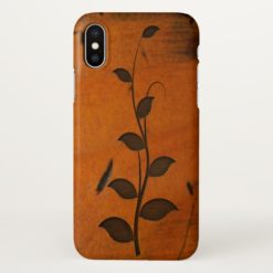 Cool Vine Growing on Faux Baltic Pine Wood iPhone X Case