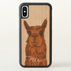 Cool and Funny Alpaca. iPhone X Case