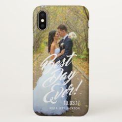 Couples Wedding Photo Best Day Ever Case