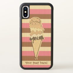 Create Your Own - Whimsical Neapolitan Stripes iPhone X Case