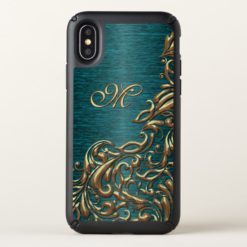 Custom Beautiful Chic Baroque Floral Swirl Pattern Speck iPhone X Case