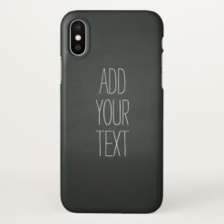 Custom Chalkboard iPhone X Case