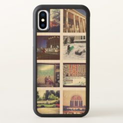 Custom Instagram Photo Collage iPhone X Wood Case