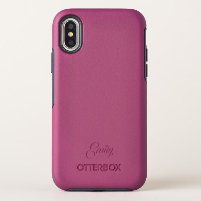 Custom Name OtterBox iPhone X Caseix Berry Jam