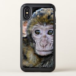 Cute Baby Monkey Face Close Up Cell Phone Case