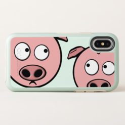 Cute Curious Pigs OtterBox Symmetry iPhone X Case