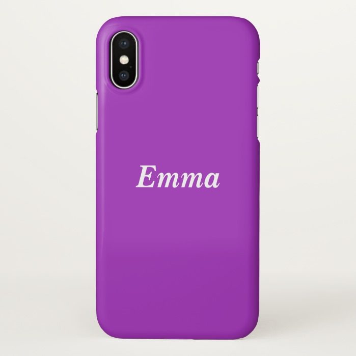 Dark Orchid Personalized iPhone X Case
