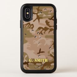 Desert Brown Camouflage. Camo your OtterBox Symmetry iPhone X Case