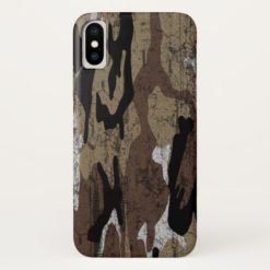 Distressed Desert Camo iPhone X Case