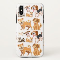 Dog Pattern iPhone X Case