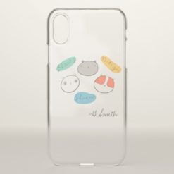 Doodle Stray Cats. Add Name. iPhone X Case