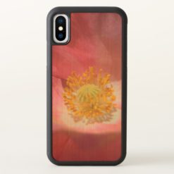 Dust Pink Colored Poppy iPhone X Case