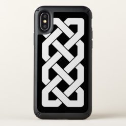 Elegant Black and White Celtic Knot Pattern Speck iPhone X Case