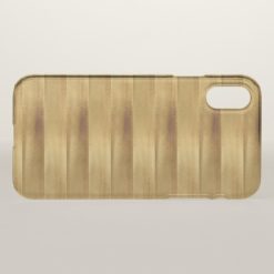 Elegant Gold Glam Faux Gold Foil Stripe iPhone X Case