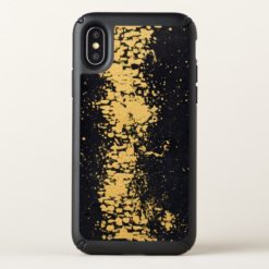Elegant and Stylish Black and Gold Color Abstract Speck iPhone X Case