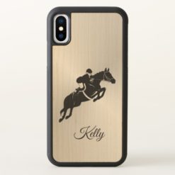 Equestrian Jumper with Name iPhone X Case