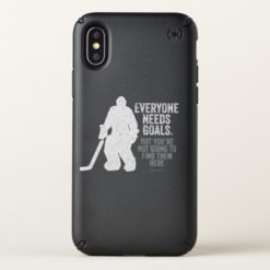 Everyone Needs Goals (hockey) Speck iPhone X Case