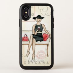 Fashionista Drinking Wine OtterBox Symmetry iPhone X Case