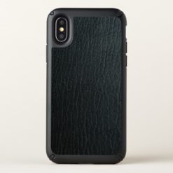 Faux Black Leather Texture Speck iPhone X Case
