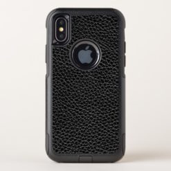 Faux Leather Black OtterBox Commuter iPhone X Case