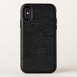 Faux Leather Black OtterBox Symmetry iPhone X Case
