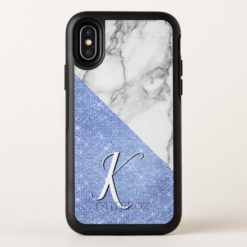Faux Marble and Glitter Otterbox iPhone X Case