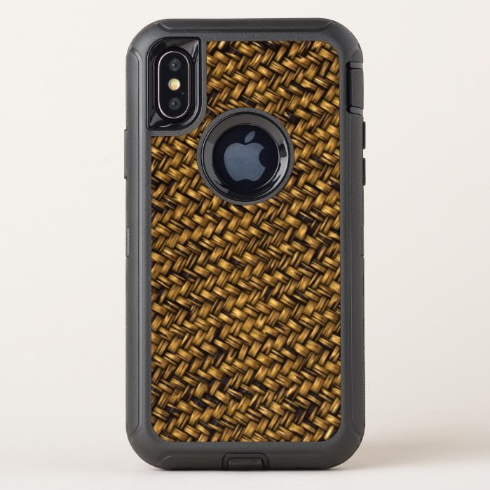 Fine Woven Basketry OtterBox Defender iPhone X Case