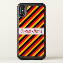 Flag of Germany Inspired Colored Stripes Pattern Speck iPhone X Case
