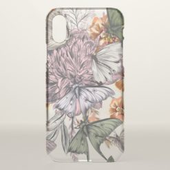 Floral Custom iPhone X Clearly Deflector Case