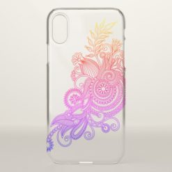 Floral Drawing iPhone X Case