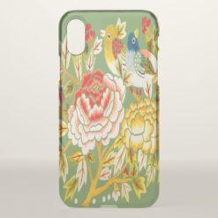 Flower bird embroidery iPhone x Case