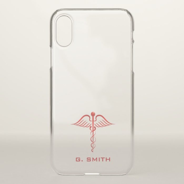 For Doctors and Nurses. Medical Caduceus. iPhone X Case