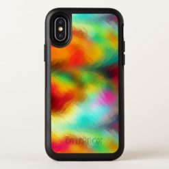 Frozen Rainbow Abstract Pattern OtterBox Symmetry iPhone X Case
