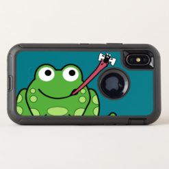 Funny Frog and Fly OtterBox Defender iPhone X Case
