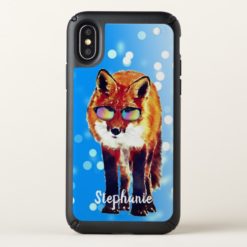 Funny Red Fox in Sunglasses Speck iPhone X Case