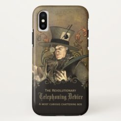Funny Steampunk Mad Hatter Custom iPhone X Case