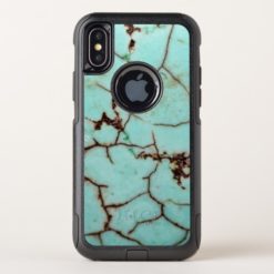 Gemstone Series - Cracked Turquoise OtterBox Commuter iPhone X Case