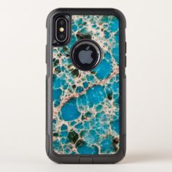 Gemstone Series - Turquoise Mosaic OtterBox Commuter iPhone X Case
