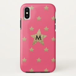 Glitter Stars Apple iPhone X