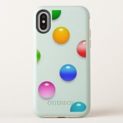 Glossy Gumdrop Polka Dot Pattern OtterBox Symmetry iPhone X Case