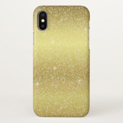 Gold Glitter Effect iPhone X Case