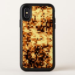 Golden Copper Mosaic Pattern OtterBox Symmetry iPhone X Case