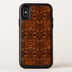 Golden Geometric Tribal Pattern OtterBox Symmetry iPhone X Case